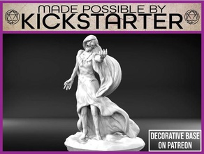 banshee - tabletop miniature banshee curse dead death dnd dungeons dragons female game gaming ghost mini miniature rpg tabletop woman 3d print model - Mito3D