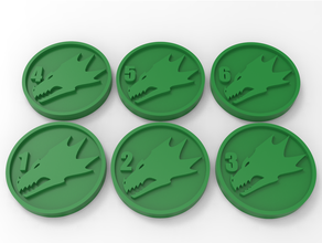 salamanders objectives markers marines objective marker space warhammer 3d print model - Mito3D