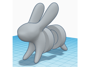 Kork buddy bunny-Finale bunny pals Dekor Kaninchen 3d print model - Mito3D