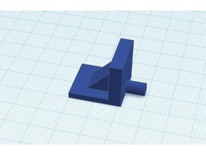 shelf support peg bracket 3d print model - Mito3D