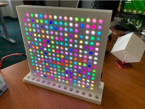 matrice di pixel ws2812 display matrix neopixel il pannello ws2812b 3d print model - Mito3D