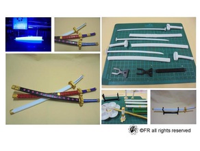 zoro katana kılıç tek parça 3d print model - Mito3D