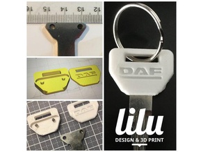 daf truck key case keyfob 3d print model - Mito3D