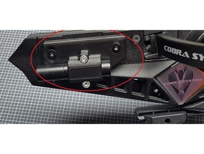 armbrust-laser-halterung f r Armbrust cobra r9 armbrust laser lasermount montage mount 3d print model - Mito3D
