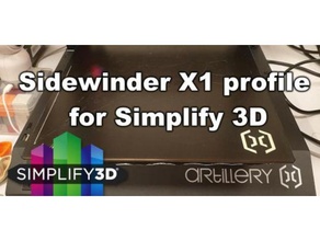 sidewinder x1 perfil de simplificar 3d la artillería evnovo el 3d print model - Mito3D