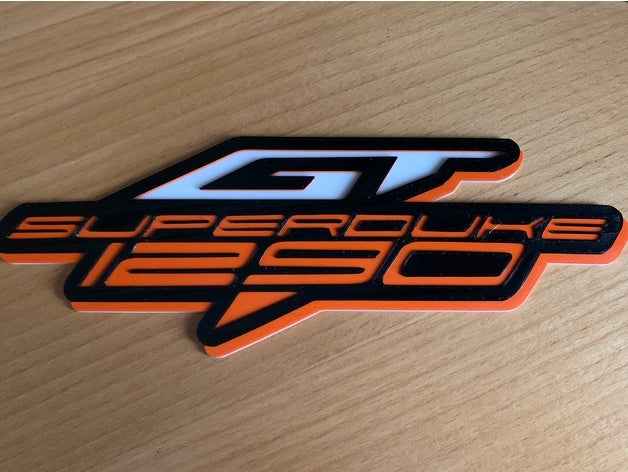 ktm superduke 1290 gt logotipo 3D print model - Mito3D