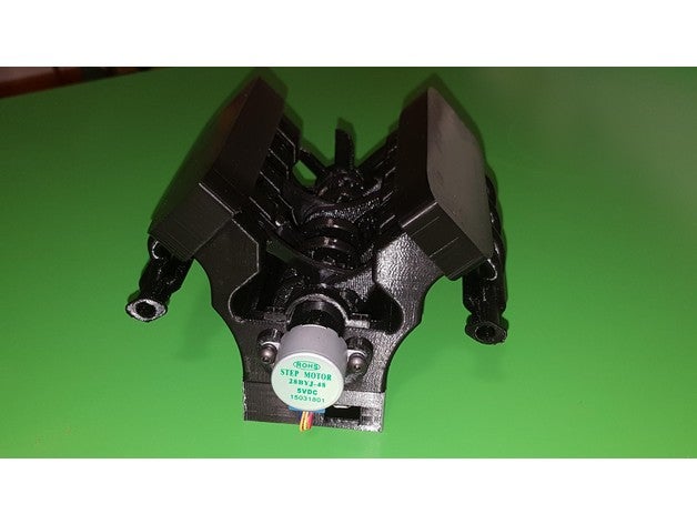 working v8 engine arduino stepper motor 3D print model - Mito3D