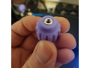 m4 thumb nut through hole - ender 3 bed levelling ender3 3d print model - Mito3D
