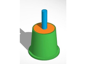 click grow tm replacement cup spout flower pot hydroponic plant planter 3d print model - Mito3D