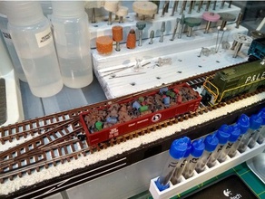 scala n gondola spazzatura-rottami di carichi ferrovia modello 3d print model - Mito3D