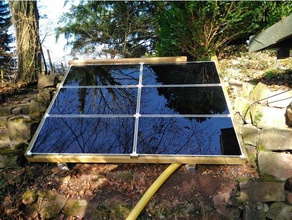 solarpanel monte - primer solar de cristal montaje diypowerwall diy powerwall vidrio titular el al aire libre la energía solarcell panel sistema sol 3d print model - Mito3D
