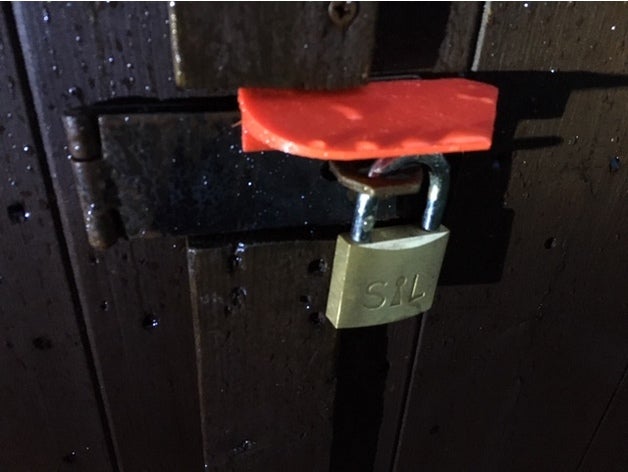 padlock umbrella 3D print model - Mito3D