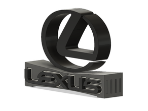 lexus stand masası rozet araba masa standı amblemi logo pokemon 3d print model - Mito3D