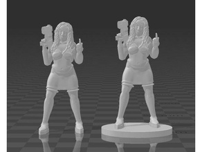 promotional download scifi princess shaye 40k infinity invader legion sci fi space invaders wargaming zombicide 3d print model - Mito3D