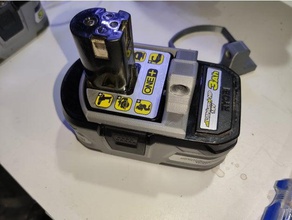 ryobi de la batería clip cuerda seguridad 3d print model - Mito3D