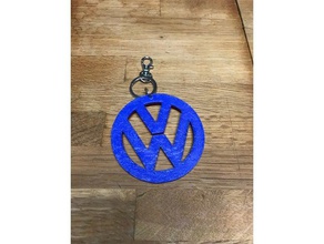 volkswagen keychain two colors 3d print model - Mito3D