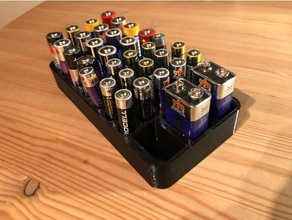 batteriehalter piles aaa pile cas support de batterie aa titulaire batteriemagazin batterien les batteries la 3d print model - Mito3D