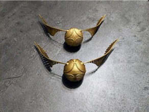 golden snitch - infill in due parti goldensnitch harrypotter di harry potter quiditch 3d print model - Mito3D