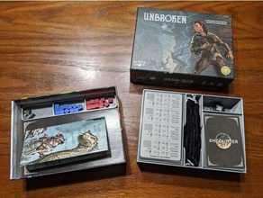 unbroken game organizer cards sleeves 3d print model - Mito3D