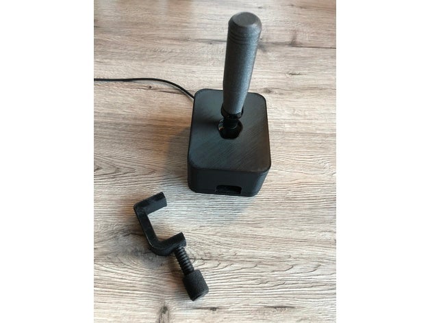 logitech extreme 3d pro into usb handbrake rally shifter 3D print model - Mito3D