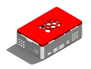 case raspberry pi 4 219 design cantilever snapfit cooling fan enclosure mount 3d print model - Mito3D