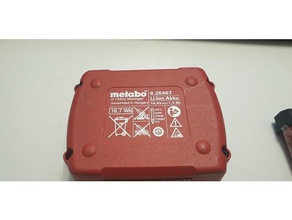 batería de metabo taladro akkuschrauber 144 v li-ion 18650 células titular 625467 3d print model - Mito3D