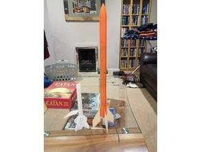 3d printable rocket b - d class large hot dog model rocketry 3d print model - Mito3D