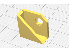 simple mirror mount corner holder 3d print model - Mito3D
