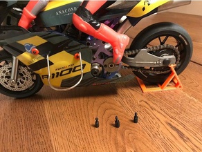 1 5 motocicleta nitro corpo suporte de montagem rc bicicleta barco motor motorrad 3d print model - Mito3D