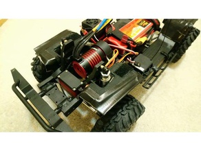 redcat gen 8 jeep poços de roda corpo monta ascendente axial montagem rastreador wrangler rc carro scx10 traxxas trx4 vaterra 3d print model - Mito3D