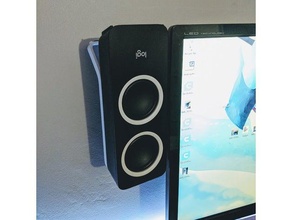 logitech z200 speakers wall mount 3d print model - Mito3D