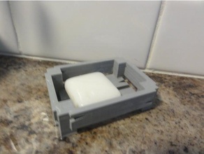 soap-Kiste soap-tray Bad Kiste madewithtinkercad Seife 3d print model - Mito3D