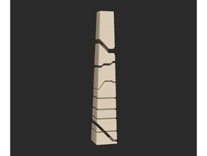r'lyeh obelisco, monumento de cthulhu obelisco rlyeh 3d print model - Mito3D