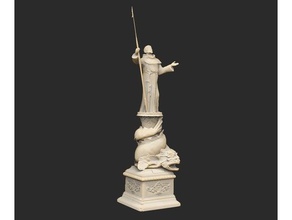dock Schlange Angeln statue von cthulhu Skulptur Meer 3d print model - Mito3D