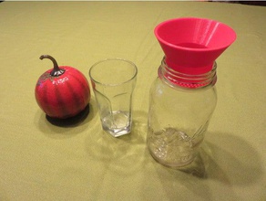 kefir sieve funnel canning jar glass 3d print model - Mito3D