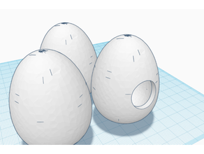 la seda de huevo truco magia - hueco reemplazo un solo agujero mago props trucos 3d print model - Mito3D