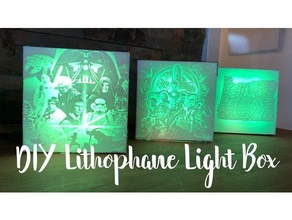 diy lithophane Licht-box 3d print model - Mito3D