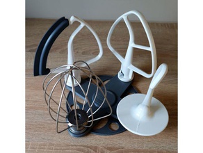 kitchenaid werkzeugkarussell attachment halter holder kitchen kitchenware tool 3d print model - Mito3D