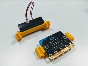 strawbees Mikro-bit-clip-Halter bbc microbit 3d print model - Mito3D