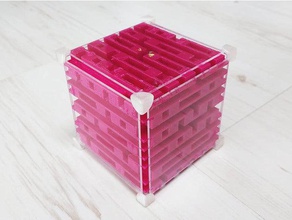 maze cube plus-ii 1 'loom' 3d puzzle brain teaser box 3d print model - Mito3D