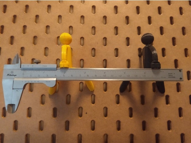 pegboard manyetik Anahtarlık adam ıkea skadis hayır 3D print model - Mito3D