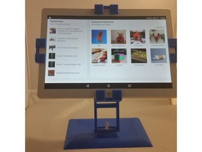 universal tablet halter v1 holder simple 3d print model - Mito3D