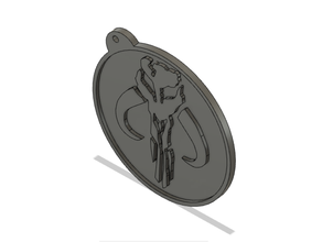 mandolorian keychain 3d print model - Mito3D