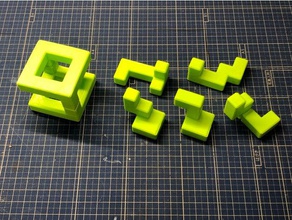 meson burr puzzle 3d print model - Mito3D