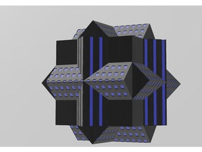 multi-matières ultra cube multi-matériaux 3d print model - Mito3D