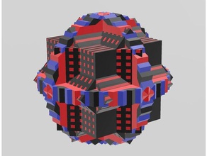 multi-material ultra estructura de matemáticas 3d print model - Mito3D
