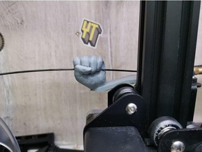 guide des mains de filament le poing l' la main titulaire trou 3d print model - Mito3D