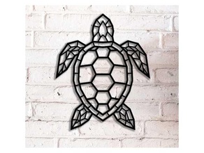 parede decorativa de tartaruga 3d print model - Mito3D