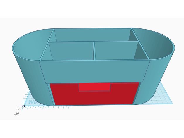 desktop organizer 3D print model - Mito3D