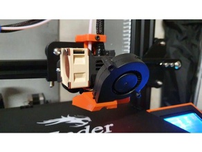 ender 3 mk3 fan duct - stock hotend + bltouch 3d print model - Mito3D